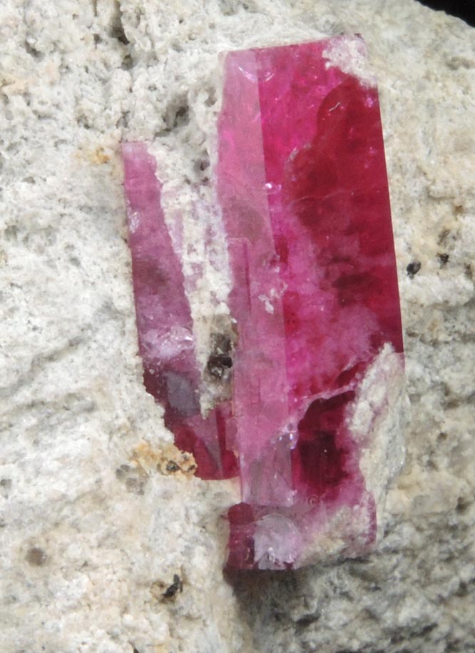 Beryl var. Bixbite (Red Beryl) from Rex Harris' Ruby Violet claim, Wah Wah Mountains, Beaver County, Utah