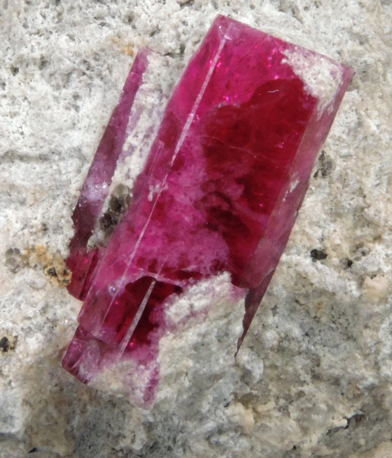 Beryl var. Bixbite (Red Beryl) from Rex Harris' Ruby Violet claim, Wah Wah Mountains, Beaver County, Utah