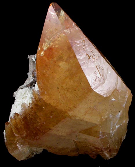 Calcite on Barite from Elmwood Mine, Carthage, Smith County, Tennessee