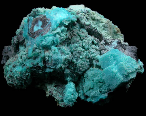 Chrysocolla pseudomorphs after Boleite from Boleo District, near Santa Rosala, Baja California Sur, Mexico (Type Locality for Boleite)