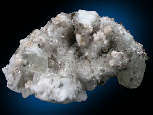 Bastnsite-(Ce) on Quartz from Poudrette Quarry, Mont Saint-Hilaire, Qubec, Canada