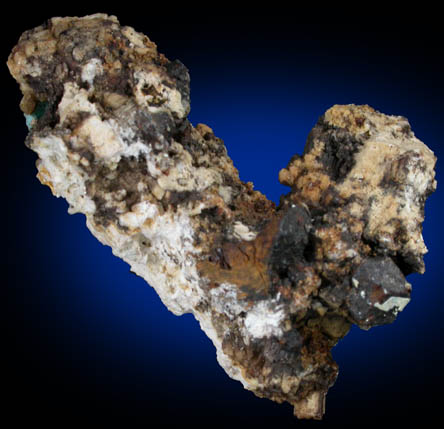 Svanbergite with Almandine and Goethite from North side of Clear Creek, Idaho Springs District, Clear Creek County, Colorado