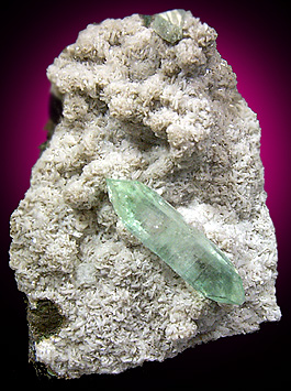 Apophyllite on Quartz from Poona, India