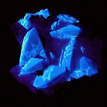 Benitoite and Neptunite from Benitoite Gem Mine, New Idria District, San Benito County, California (Type Locality for Benitoite)