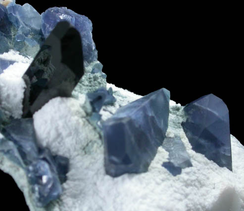 Benitoite and Neptunite from Benitoite Gem Mine, New Idria District, San Benito County, California (Type Locality for Benitoite)