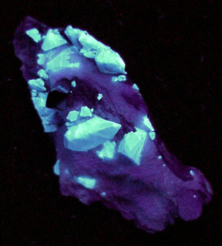 Benitoite and Neptunite from Benitoite Gem Mine, New Idria District, San Benito County, California (Type Locality for Benitoite)