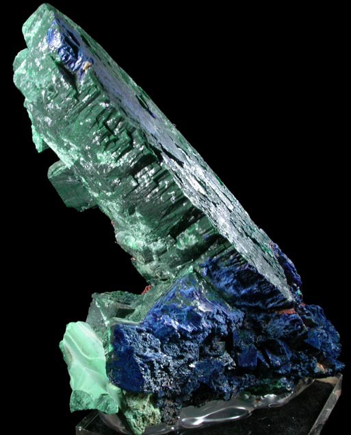 Malachite pseudomorph after Azurite from Tsumeb Mine, Otavi-Bergland District, Oshikoto, Namibia