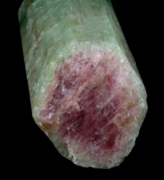 Elbaite var. Watermelon Tourmaline from Dunton Quarry, Plumbago Mountain, Hall's Ridge, Newry, Oxford County, Maine