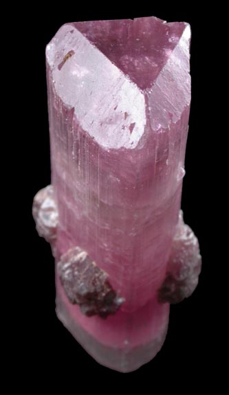 Elbaite var. Rubellite Tourmaline with Lepidolite from Himalaya Mine, Mesa Grande District, San Diego County, California