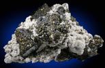 Sphalerite with Bournonite, Chalcopyrite, Calcite, Quartz from Quiruvilca District, Santiago de Chuco Province, La Libertad Department, Peru