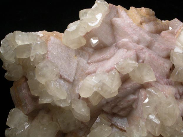 Calcite on Dolomite molds after Calcite from Tsumeb Mine, Otavi-Bergland District, Oshikoto, Namibia