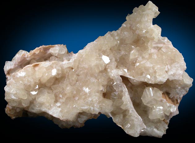 Calcite on Dolomite molds after Calcite from Tsumeb Mine, Otavi-Bergland District, Oshikoto, Namibia