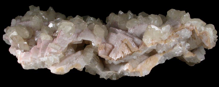 Calcite on Dolomite molds after Calcite from Tsumeb Mine, Otavi-Bergland District, Oshikoto, Namibia