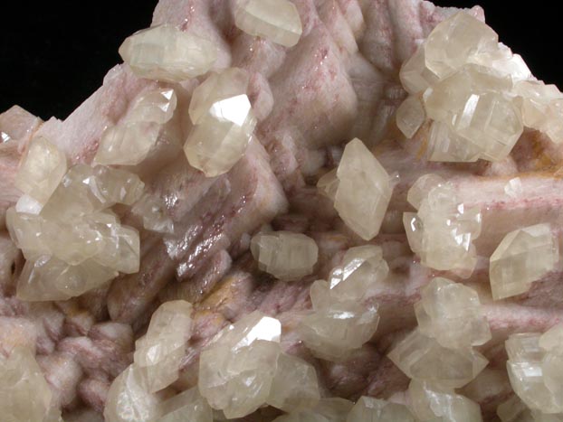 Calcite on Dolomite molds after Calcite from Tsumeb Mine, Otavi-Bergland District, Oshikoto, Namibia