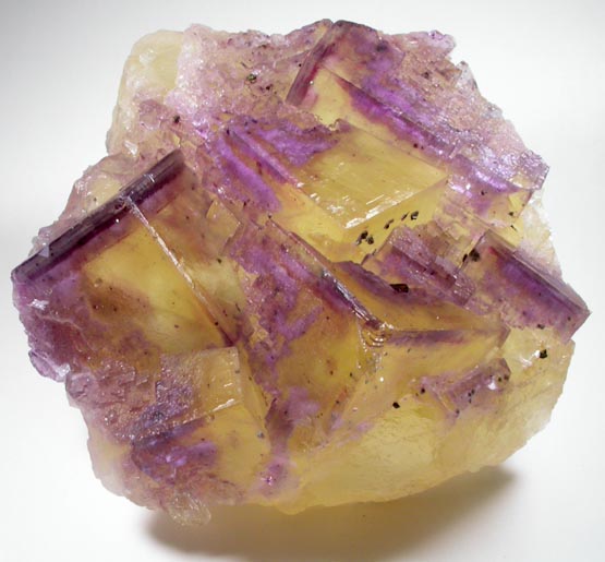 Fluorite with Chalcopyrite inclusions from Cave-in-Rock District, Hardin County, Illinois