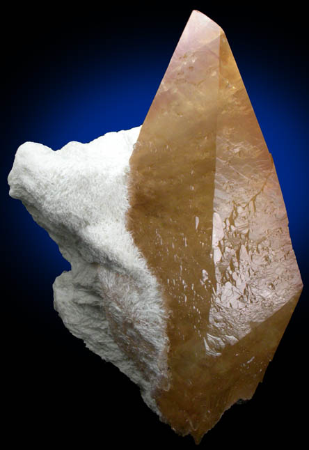 Calcite on Barite from Elmwood Mine, Carthage, Smith County, Tennessee