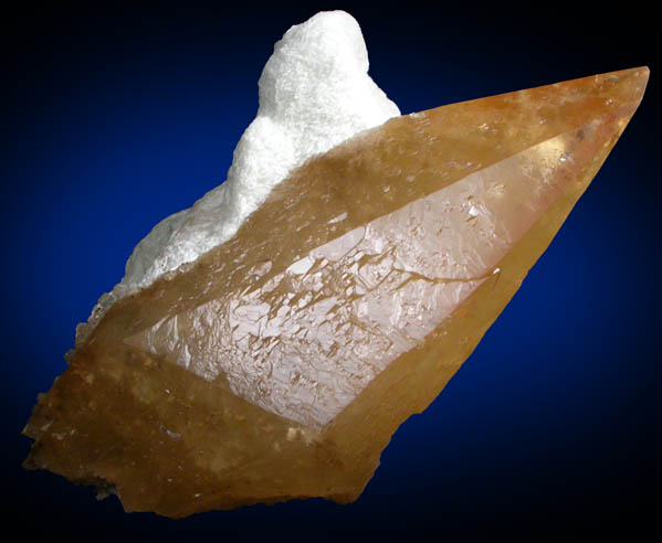 Calcite on Barite from Elmwood Mine, Carthage, Smith County, Tennessee