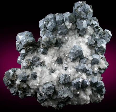 Galena on Dolomite with Marcasite from Brushy Creek Mine, Viburnum Trend, Reynolds County, Missouri