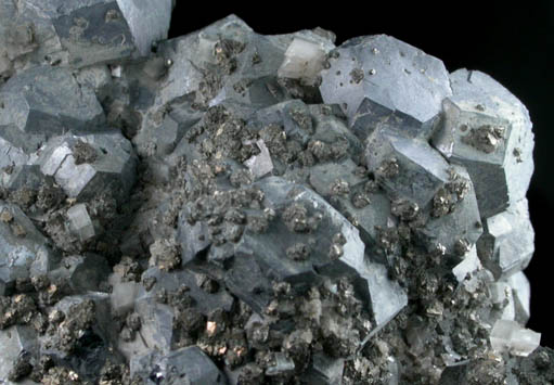 Galena on Dolomite with Marcasite from Brushy Creek Mine, Viburnum Trend, Reynolds County, Missouri