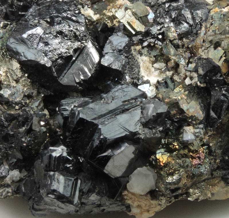 Sphalerite (Spinel-law twins) on Pyrite from Zacatecas, Mexico