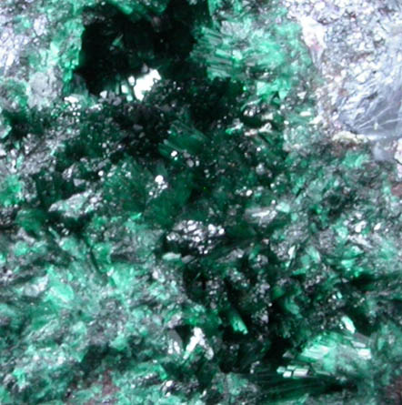 Malachite in Cuprite from Southwest Mine, Bisbee, Warren District, Cochise County, Arizona