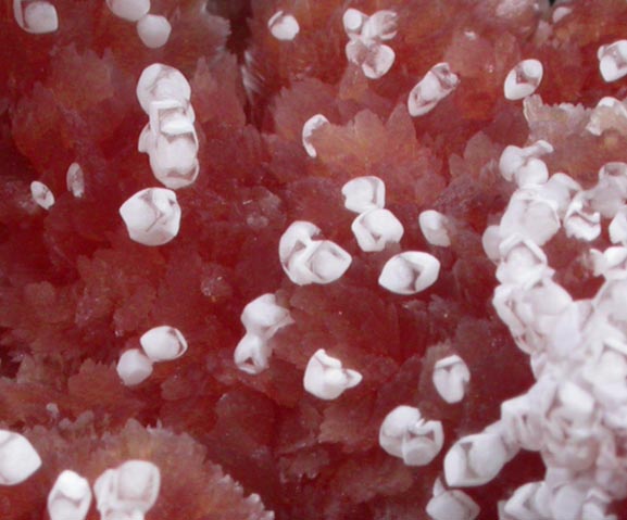 Inesite with Calcite from Kalahari Manganese Field, Northern Cape Province, South Africa