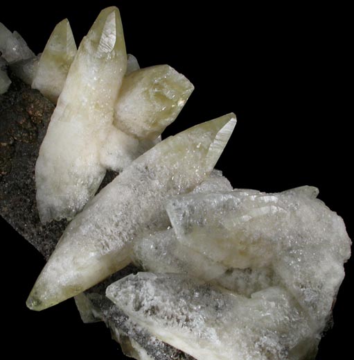 Calcite with Dickite inclusions on Chalcopyrite-Pyrite from Sweetwater Mine, Viburnum Trend, Reynolds County, Missouri