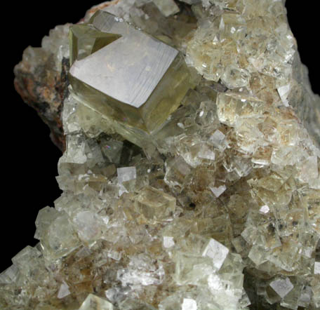 Fluorite (interpenetrant-twinned crystals) from Hilton Mine, Middle Level, Scordale, 4 km NE of Hilton, Cumbria, England