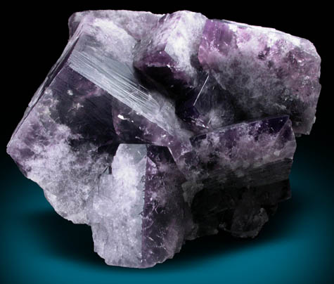 Fluorite (fluorescent) from Victoria Flatt, Greenlaws Mine, Weardale, County Durham, England