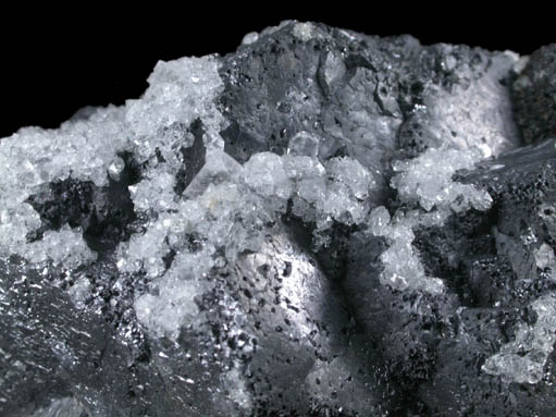 Galena with Quartz from Boundary Flat, Rampgill Mine, Nenthead, Alston Moor, Cumbria, England