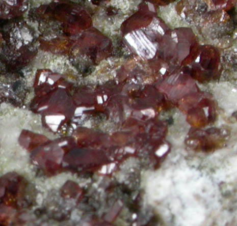 Grossular Garnet from Loanhead Quarry, Beith, Ayrshire, Scotland