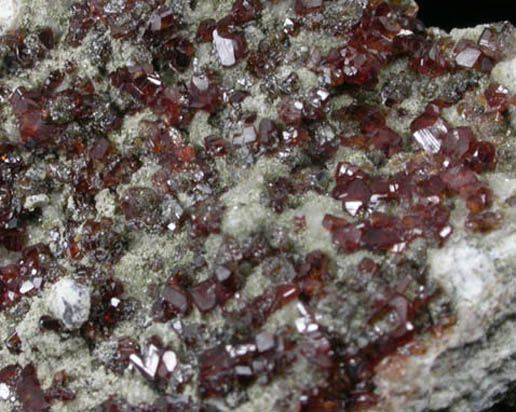 Grossular Garnet from Loanhead Quarry, Beith, Ayrshire, Scotland