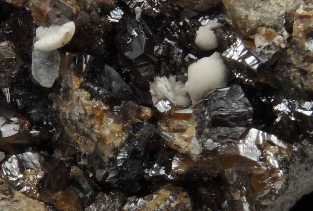 Sphalerite and Barytocalcite from Crackpot Hall Mine, Keld, Swaledale, North Yorkshire, England