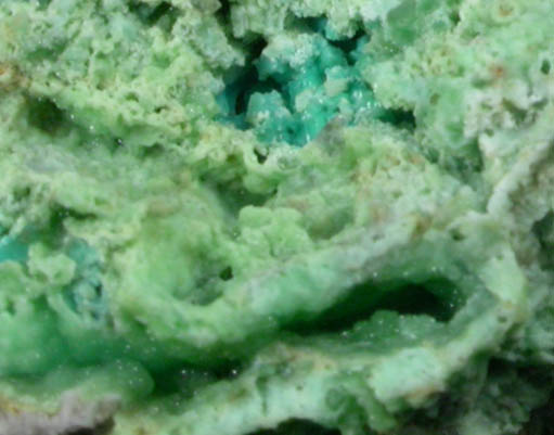 Phosphohedyphane and Chrysocolla from Whytes Cleuch, Wanlockhead, Scotland