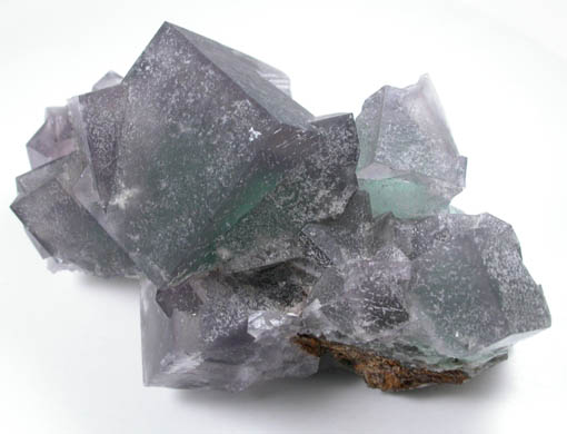 Fluorite (interpenetrant-twinned crystals) from Hollywell Mine, Frosterley, Weardale, County Durham, England