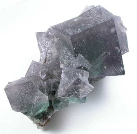 Fluorite (interpenetrant-twinned crystals) from Hollywell Mine, Frosterley, Weardale, County Durham, England