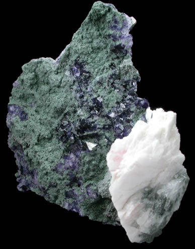 Fluorite, Chlorite, Quartz, Barite from Lettermuckoo (Mickey Tess) Quarry, Kinvarra, Connemara, County Galway, Ireland