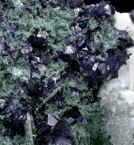 Fluorite, Chlorite, Quartz, Barite from Lettermuckoo (Mickey Tess) Quarry, Kinvarra, Connemara, County Galway, Ireland
