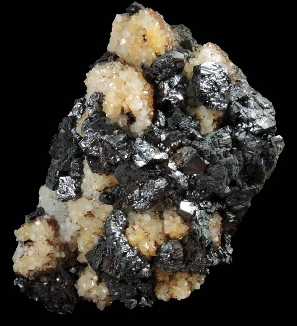 Sphalerite and Quartz pseudomorphs after Calcite or Siderite from Rampgill Mine, Nenthead, Alston Moor, Cumbria, England