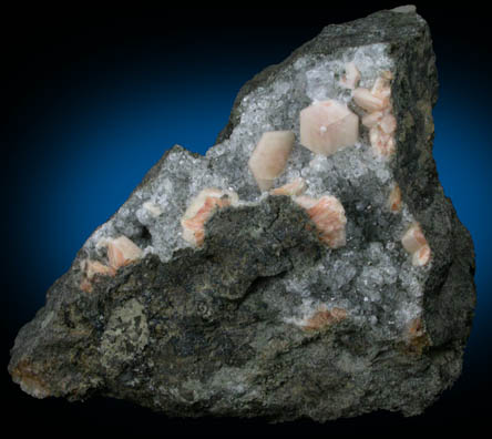 Gmelinite on Analcime from Little Deerpark Quarry, Madman's Window, Glenarm, County Antrim, Northern Ireland (Type Locality for Gmelinite)
