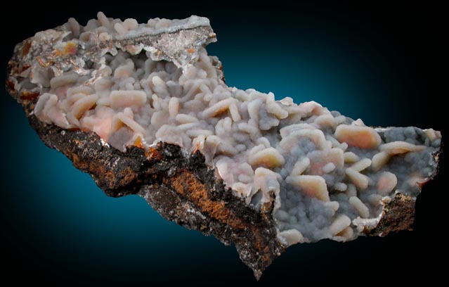 Wulfenite coated with drusy Quartz on Hemimorphite from Finch Mine (Barking Spider Mine), north of Hayden, Banner District, Gila County, Arizona