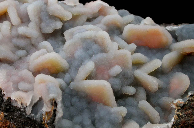 Wulfenite coated with drusy Quartz on Hemimorphite from Finch Mine (Barking Spider Mine), north of Hayden, Banner District, Gila County, Arizona