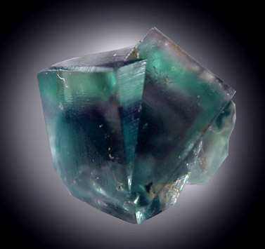 Fluorite, twinned crystals from Blue Circle Quarry at Eastgate in Weardale, County Durham, England