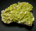 Autunite from Daybreak Mine, 4 km WNW of Day Mountain, Spokane County, Washington