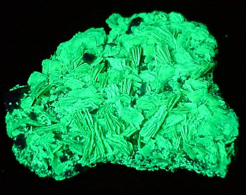 Autunite from Daybreak Mine, near Mount Spokane, Spokane County, Washington