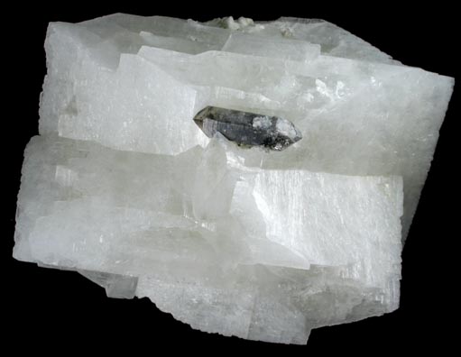 Orthoclase var. Adularia with Smoky Quartz from Grimsel Pass, Haslital, Bern, Switzerland