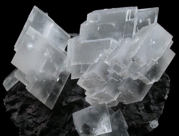 Calcite on Heterogenite from Tsumeb Mine, Otavi-Bergland District, Oshikoto, Namibia