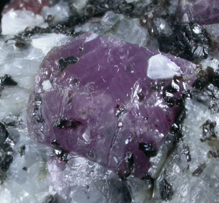 Corundum var. Ruby from Khit Ostrov, Karelia, Russia