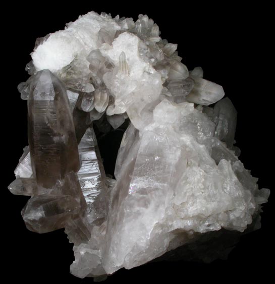 Quartz var. Smoky Quartz from Lord Hill Quarry, Stoneham, Oxford County, Maine