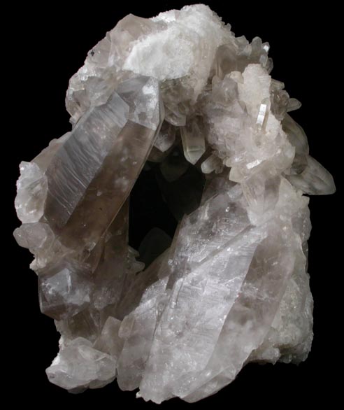 Quartz var. Smoky Quartz from Lord Hill Quarry, Stoneham, Oxford County, Maine